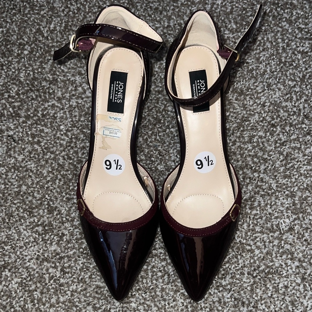 Jones New York Dark Burgundy Heels